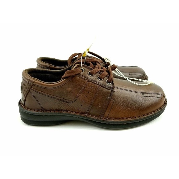 DUCK HEAD Mens Dark Brown Leather Casual Oxfords Loafers Size 8M - Picture 3 of 11